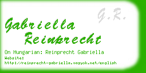 gabriella reinprecht business card